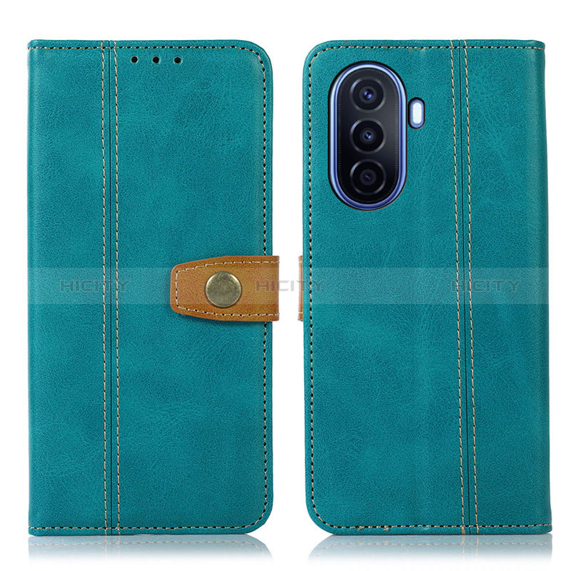 Funda de Cuero Cartera con Soporte Carcasa M16L para Huawei Enjoy 50 Verde