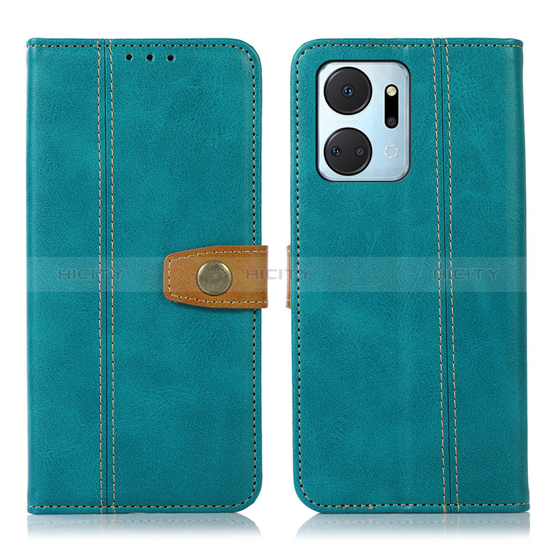 Funda de Cuero Cartera con Soporte Carcasa M16L para Huawei Honor X7a Verde