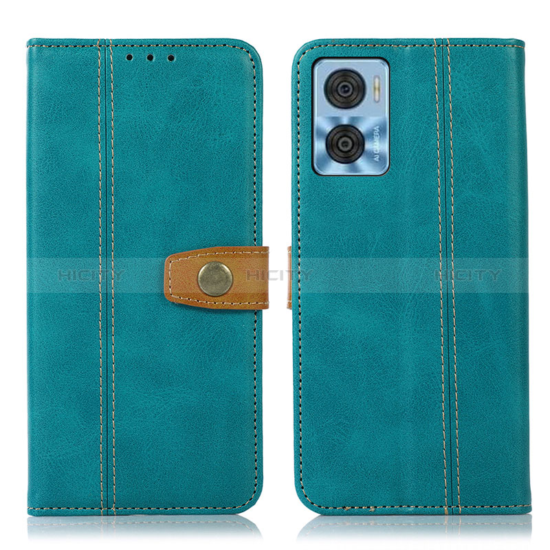 Funda de Cuero Cartera con Soporte Carcasa M16L para Motorola Moto E22