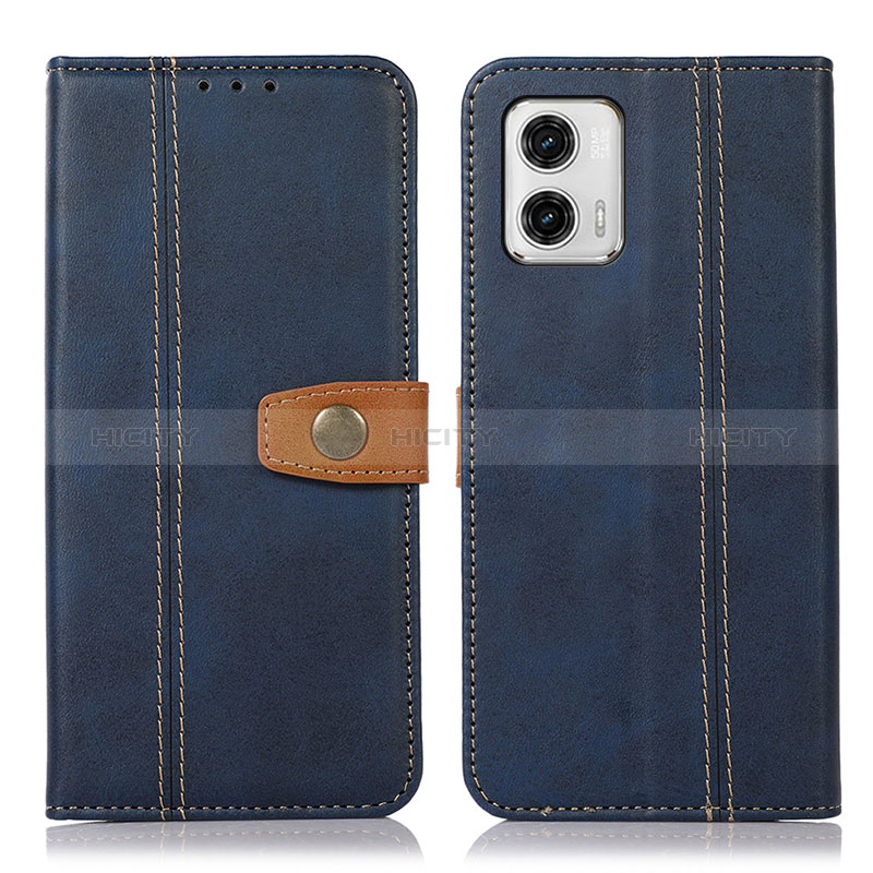 Funda de Cuero Cartera con Soporte Carcasa M16L para Motorola Moto G73 5G Azul