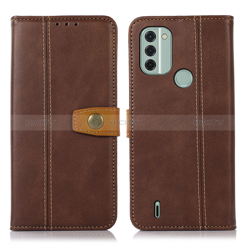 Funda de Cuero Cartera con Soporte Carcasa M16L para Nokia C31 Marron