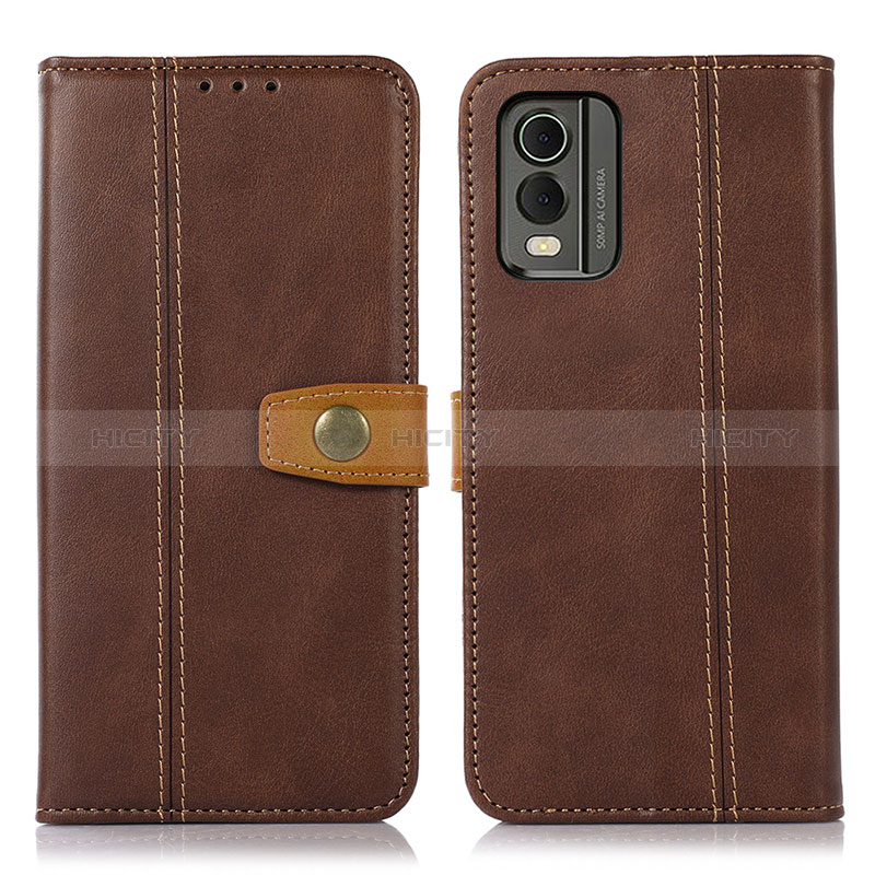 Funda de Cuero Cartera con Soporte Carcasa M16L para Nokia C32 Marron