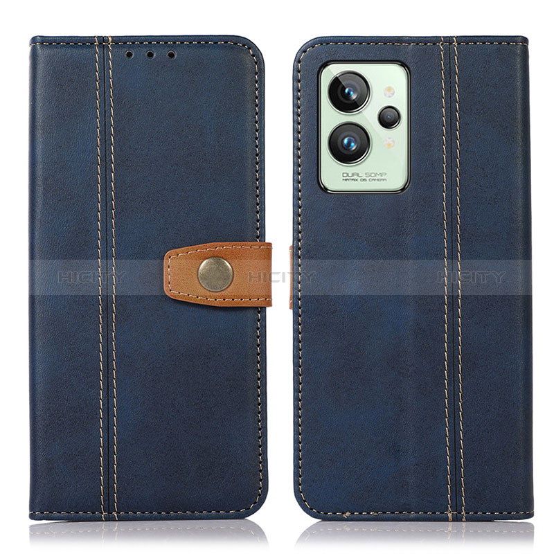 Funda de Cuero Cartera con Soporte Carcasa M16L para Realme GT2 Pro 5G Azul