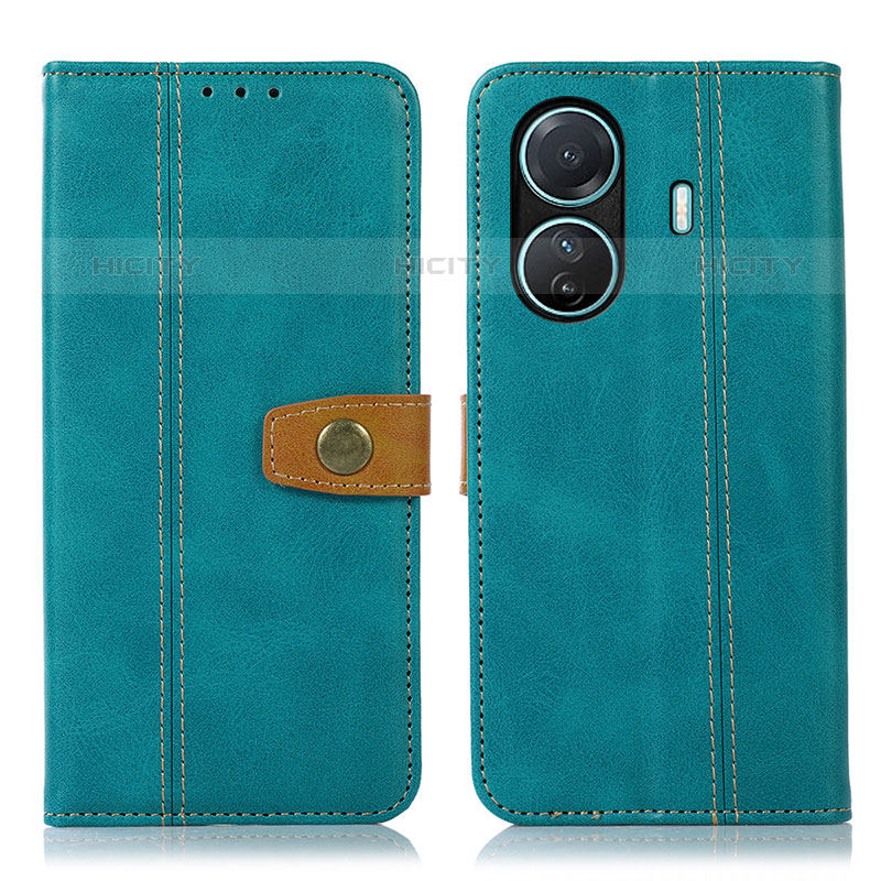 Funda de Cuero Cartera con Soporte Carcasa M16L para Vivo T1 Pro 5G Verde