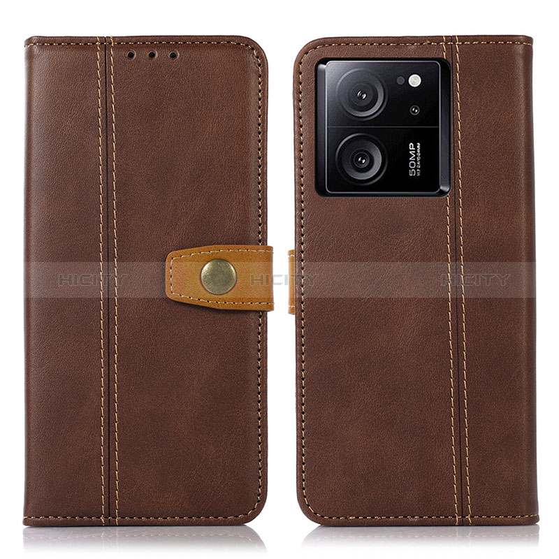 Funda de Cuero Cartera con Soporte Carcasa M16L para Xiaomi Mi 13T 5G Marron