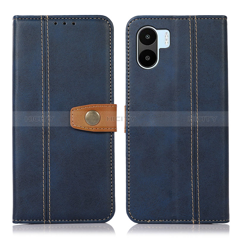 Funda de Cuero Cartera con Soporte Carcasa M16L para Xiaomi Poco C51 Azul