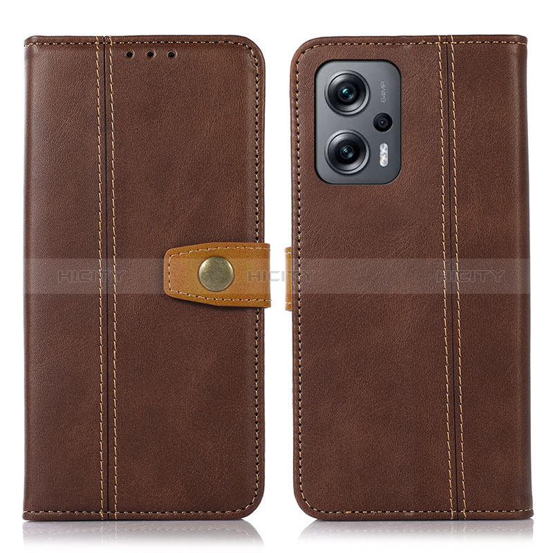 Funda de Cuero Cartera con Soporte Carcasa M16L para Xiaomi Poco X4 GT 5G Marron