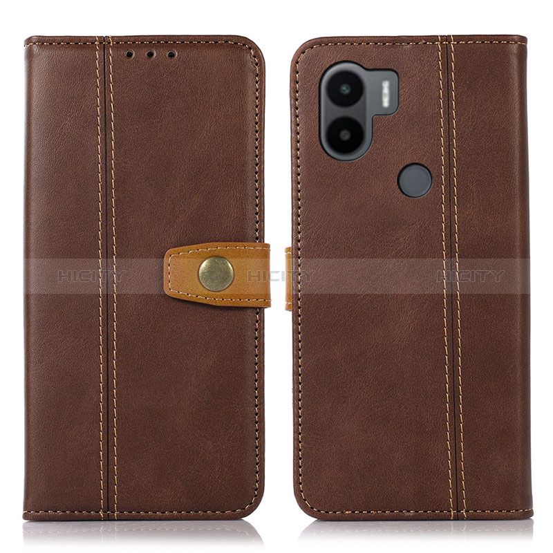 Funda de Cuero Cartera con Soporte Carcasa M16L para Xiaomi Redmi A1 Plus Marron