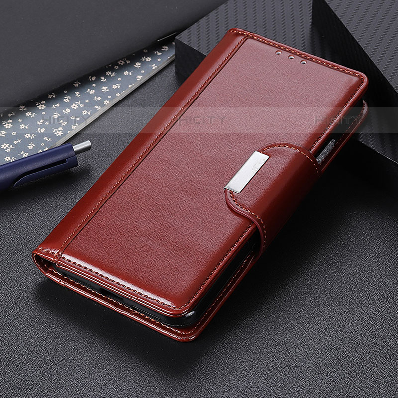 Funda de Cuero Cartera con Soporte Carcasa ML13 para Samsung Galaxy A03 Marron