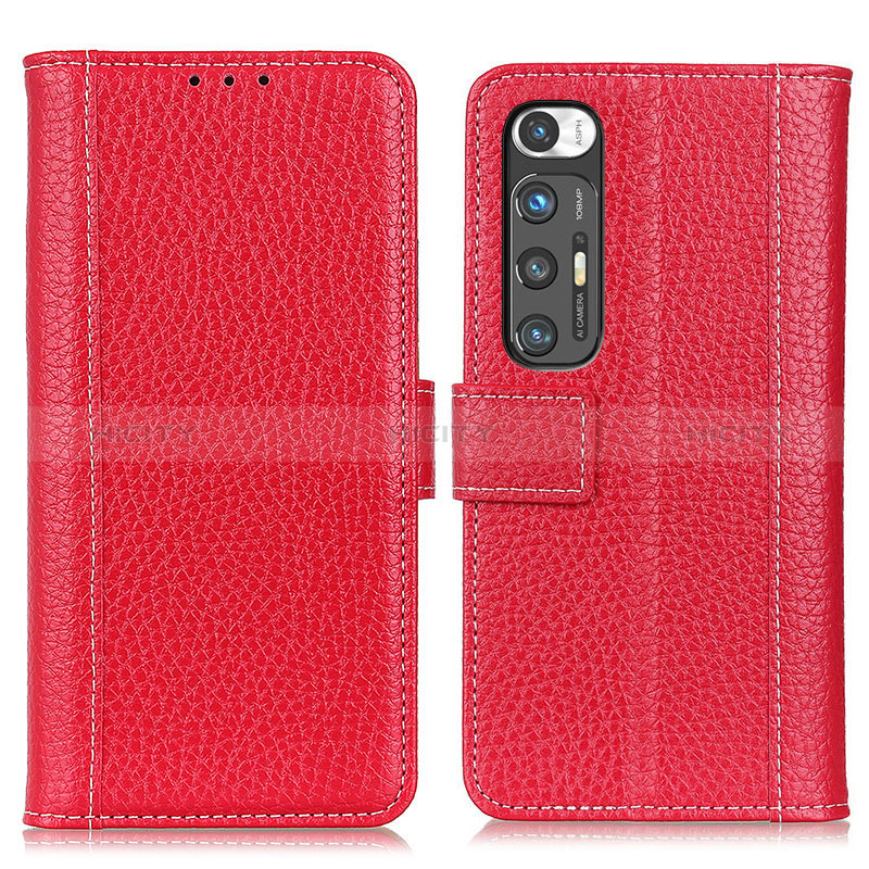 Funda de Cuero Cartera con Soporte Carcasa ML14 para Xiaomi Mi 10S 5G Rojo