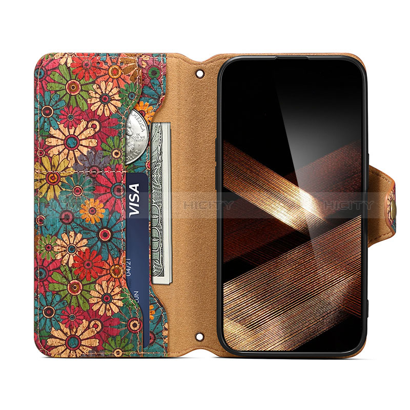 Funda de Cuero Cartera con Soporte Carcasa MT2 para Apple iPhone 16 Pro