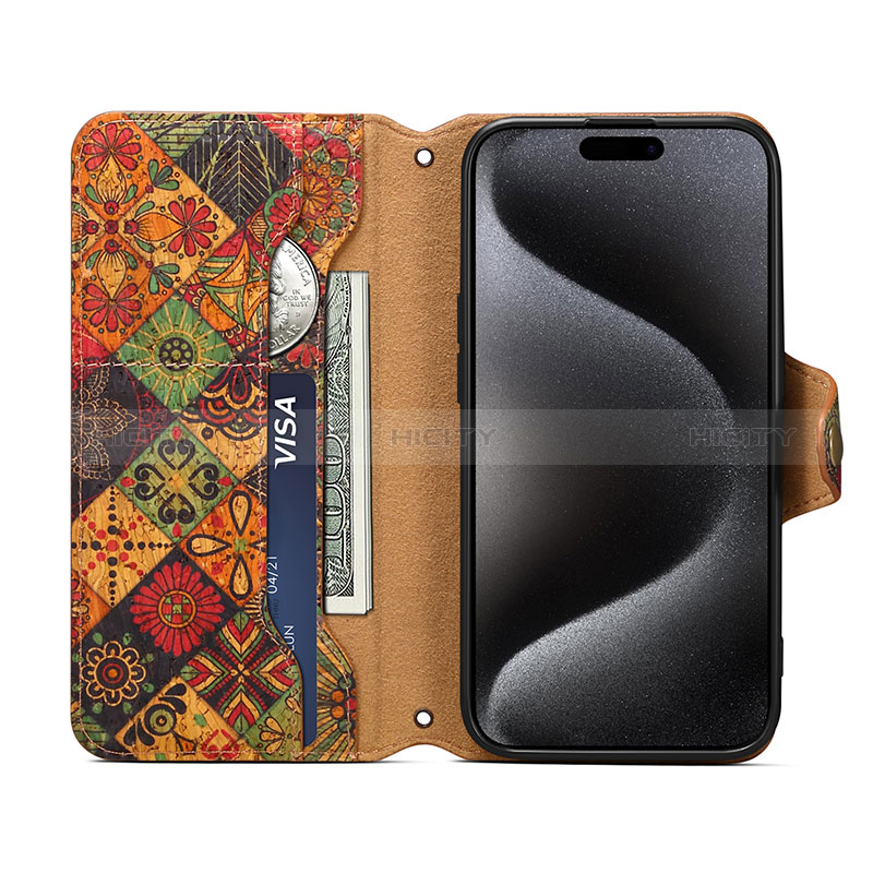 Funda de Cuero Cartera con Soporte Carcasa MT3 para Apple iPhone 14 Pro