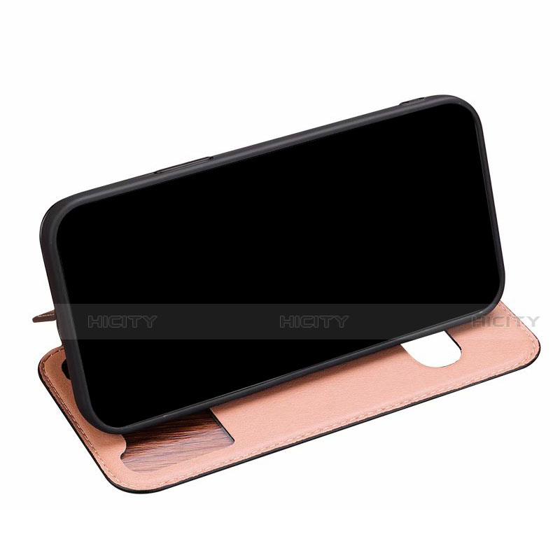 Funda de Cuero Cartera con Soporte Carcasa N01 para Apple iPhone 12 Mini