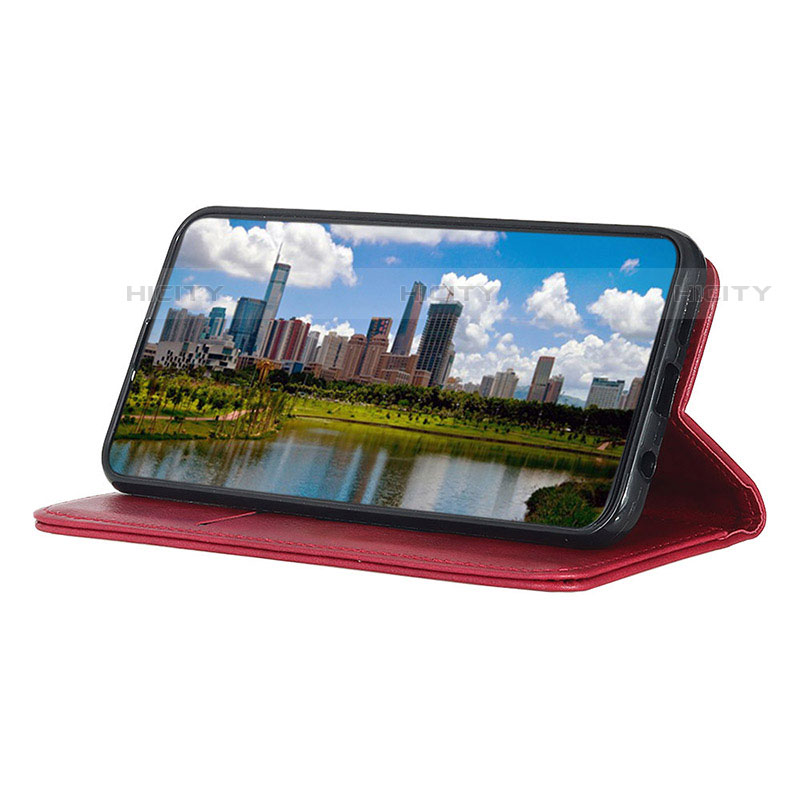 Funda de Cuero Cartera con Soporte Carcasa N01P para Motorola Moto E32