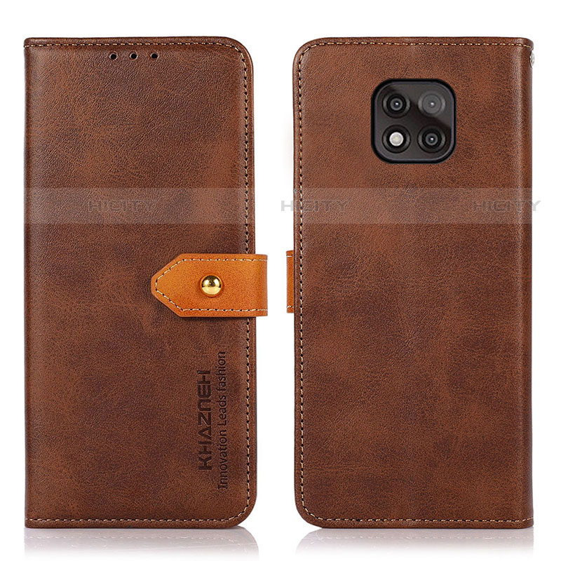 Funda de Cuero Cartera con Soporte Carcasa N01P para Motorola Moto G Power (2021)