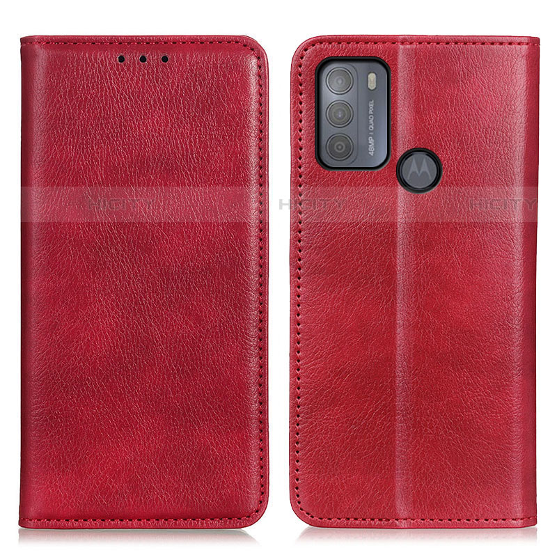 Funda de Cuero Cartera con Soporte Carcasa N01P para Motorola Moto G50