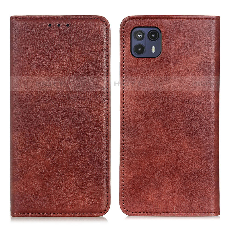 Funda de Cuero Cartera con Soporte Carcasa N01P para Motorola Moto G50 5G Marron