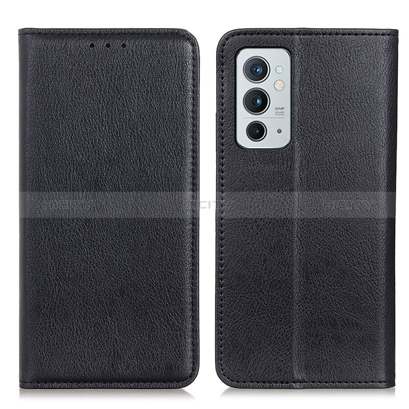 Funda de Cuero Cartera con Soporte Carcasa N01P para OnePlus 9RT 5G Negro