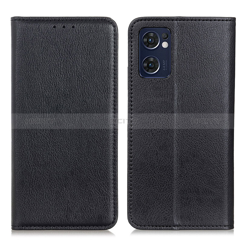 Funda de Cuero Cartera con Soporte Carcasa N01P para OnePlus Nord CE 2 5G Negro