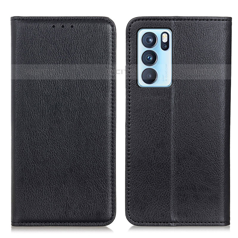 Funda de Cuero Cartera con Soporte Carcasa N01P para Oppo Reno6 Pro 5G India