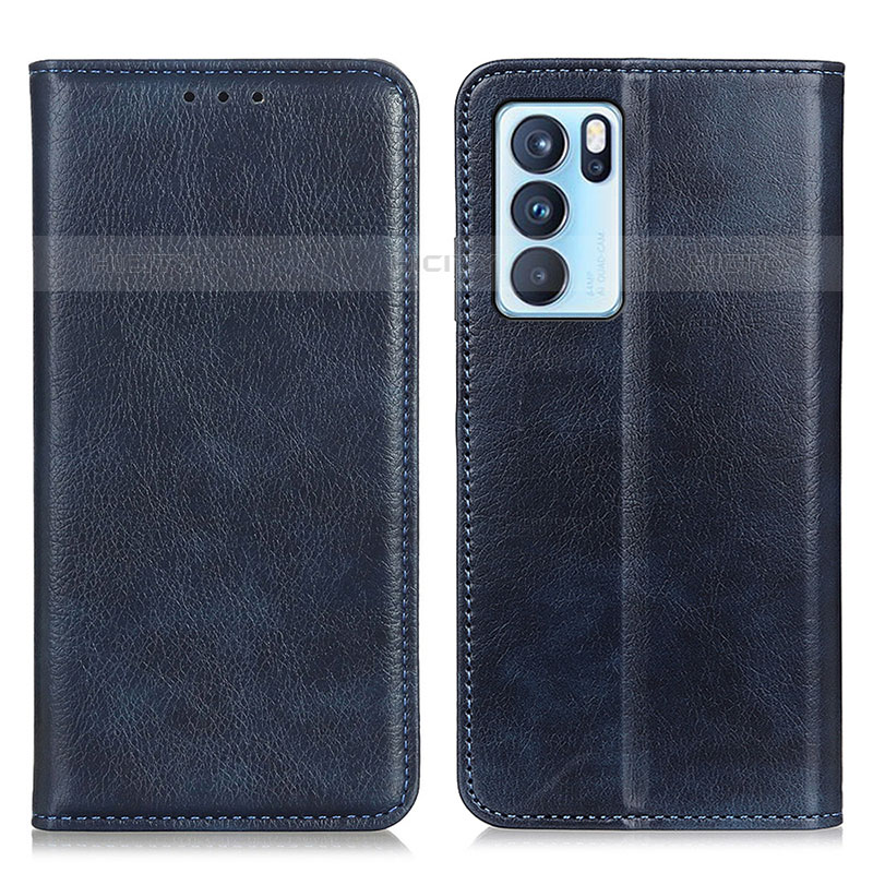 Funda de Cuero Cartera con Soporte Carcasa N01P para Oppo Reno6 Pro 5G India