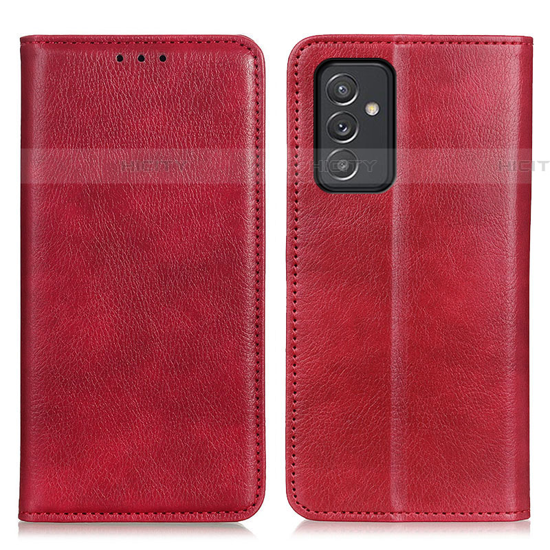 Funda de Cuero Cartera con Soporte Carcasa N01P para Samsung Galaxy A05s Rojo