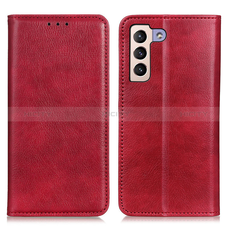 Funda de Cuero Cartera con Soporte Carcasa N01P para Samsung Galaxy S25 Plus 5G Rojo