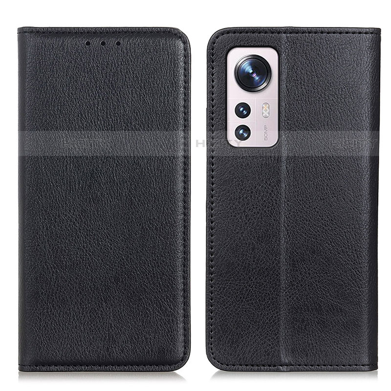 Funda de Cuero Cartera con Soporte Carcasa N01P para Xiaomi Mi 12 Lite 5G Negro