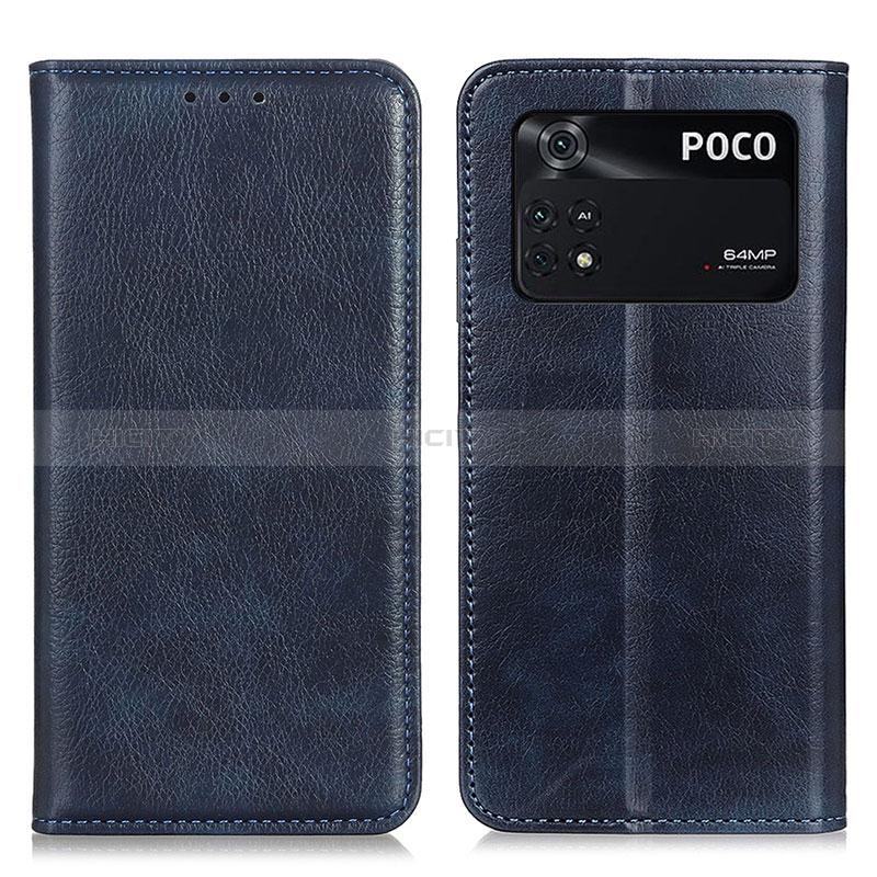 Funda de Cuero Cartera con Soporte Carcasa N01P para Xiaomi Poco M4 Pro 4G