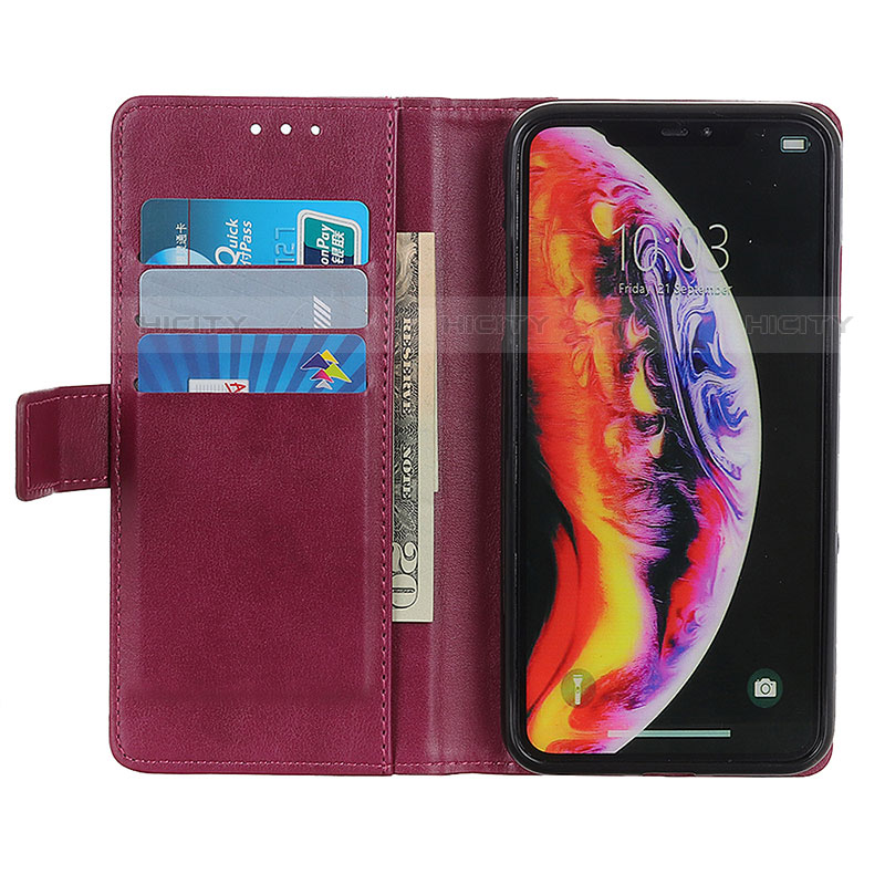 Funda de Cuero Cartera con Soporte Carcasa N02P para Motorola Moto E20