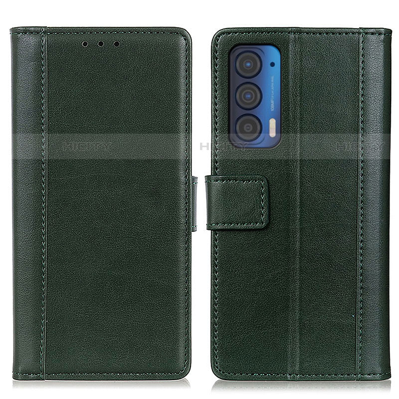 Funda de Cuero Cartera con Soporte Carcasa N02P para Motorola Moto Edge (2021) 5G