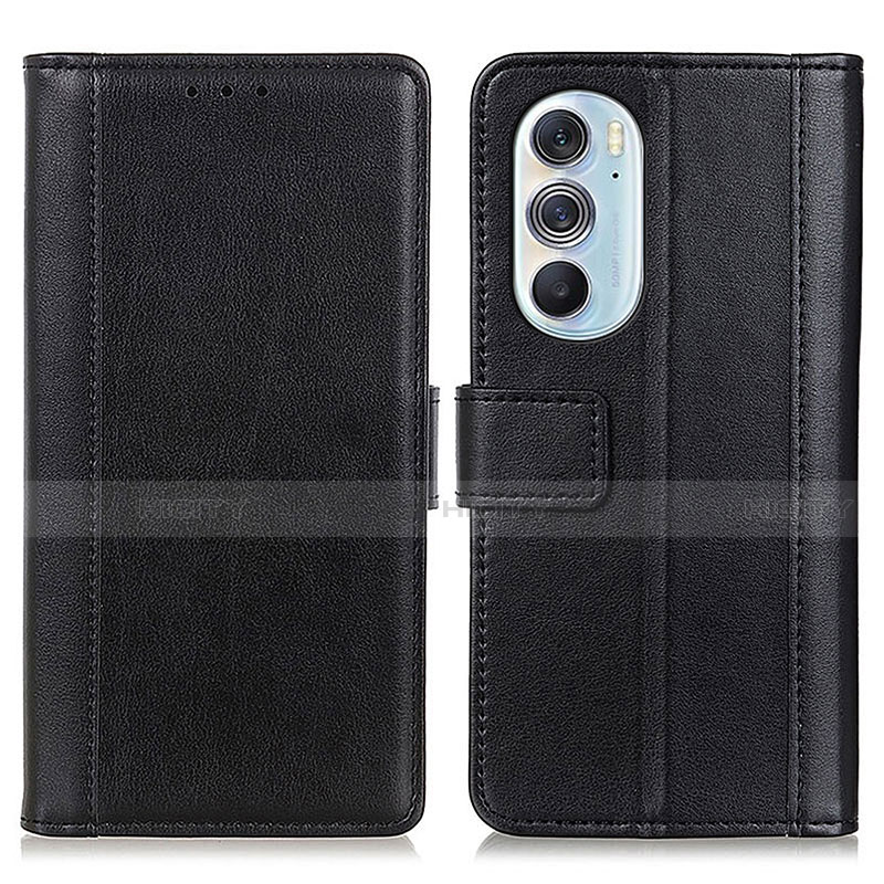 Funda de Cuero Cartera con Soporte Carcasa N02P para Motorola Moto Edge 30 Pro 5G