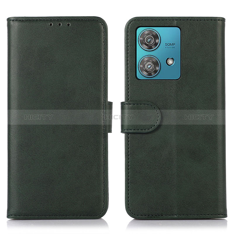 Funda de Cuero Cartera con Soporte Carcasa N02P para Motorola Moto Edge 40 Neo 5G Verde