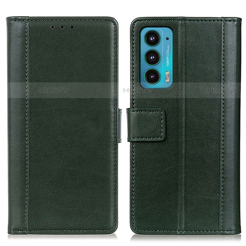 Funda de Cuero Cartera con Soporte Carcasa N02P para Motorola Moto Edge Lite 5G