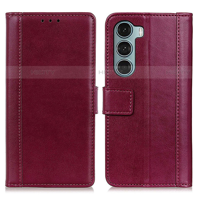 Funda de Cuero Cartera con Soporte Carcasa N02P para Motorola Moto Edge S30 5G