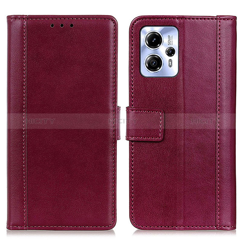 Funda de Cuero Cartera con Soporte Carcasa N02P para Motorola Moto G53j 5G