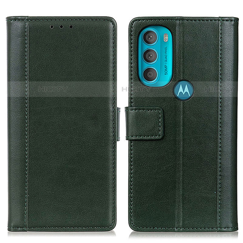 Funda de Cuero Cartera con Soporte Carcasa N02P para Motorola Moto G71 5G