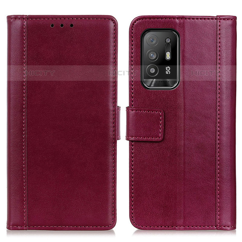 Funda de Cuero Cartera con Soporte Carcasa N02P para Oppo A94 5G