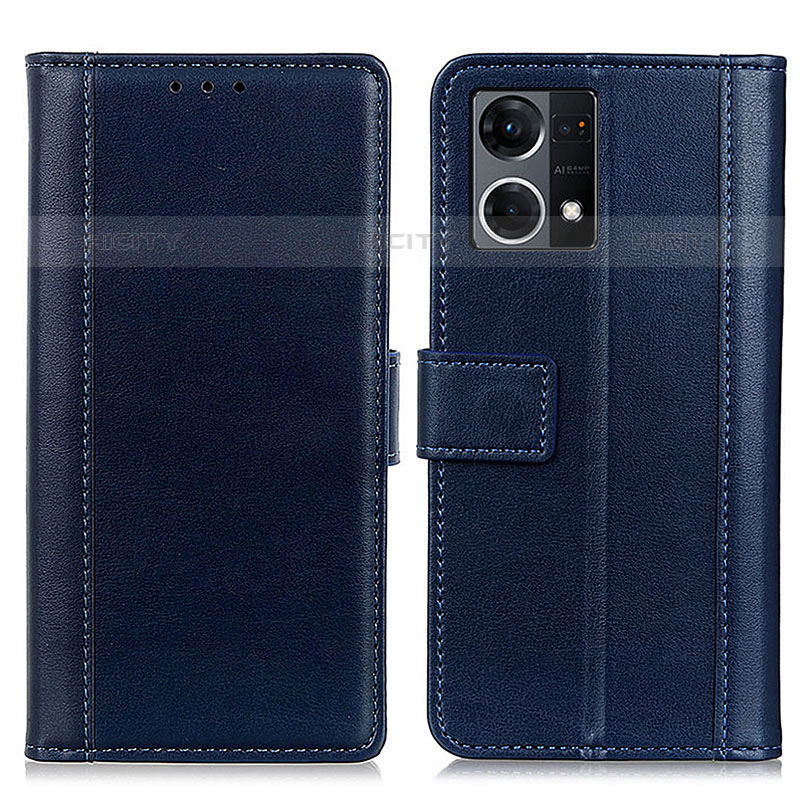 Funda de Cuero Cartera con Soporte Carcasa N02P para Oppo F21s Pro 4G