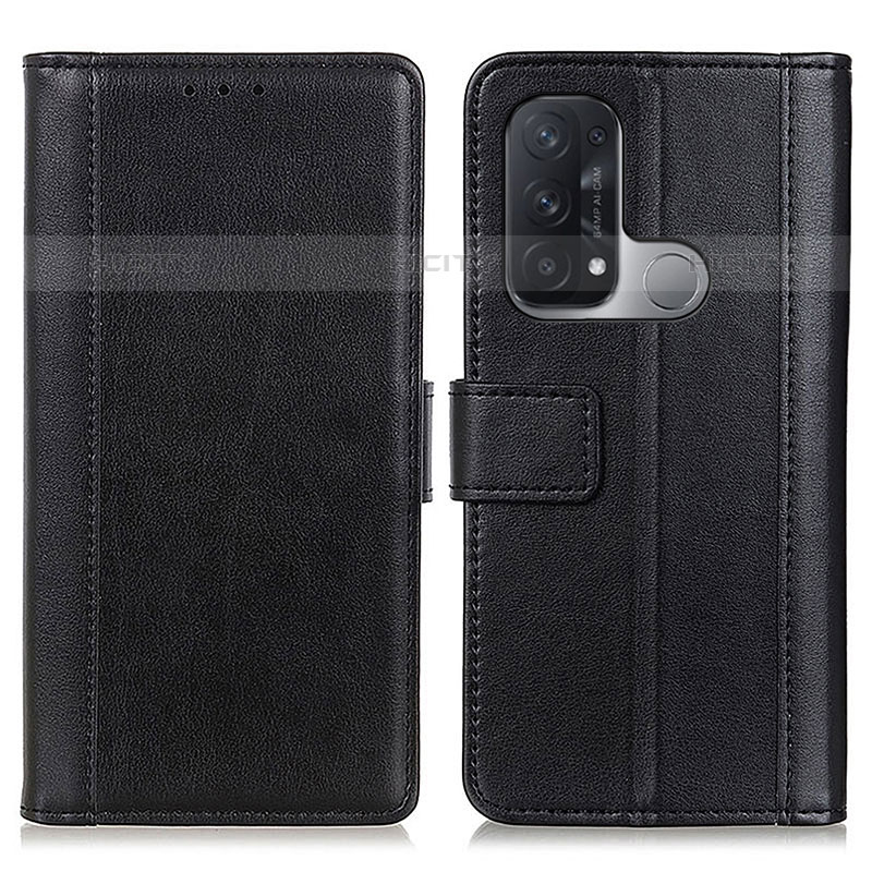 Funda de Cuero Cartera con Soporte Carcasa N02P para Oppo Reno5 A