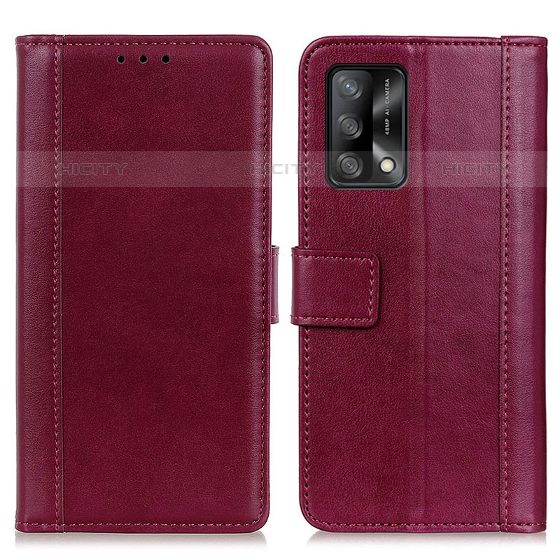 Funda de Cuero Cartera con Soporte Carcasa N02P para Oppo Reno6 Lite