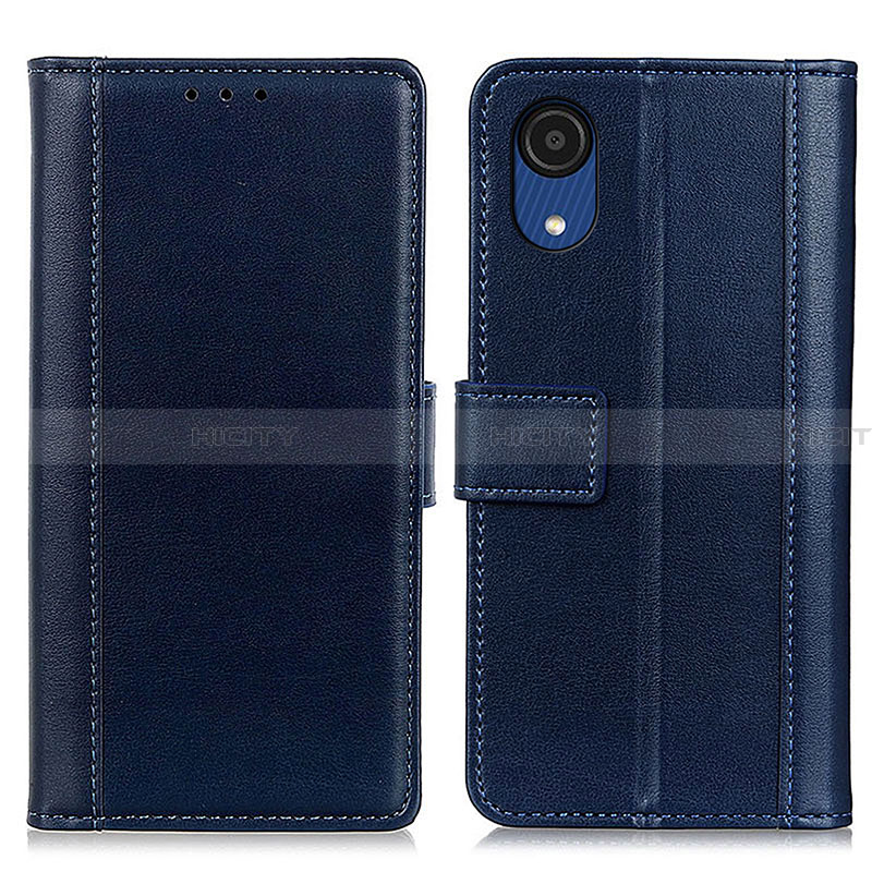 Funda de Cuero Cartera con Soporte Carcasa N02P para Samsung Galaxy A03 Core