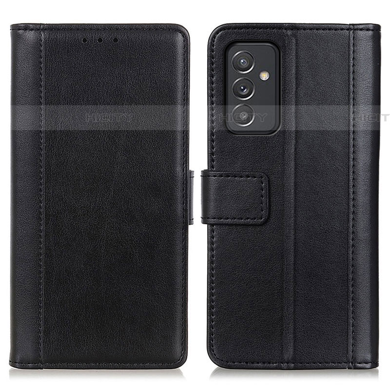 Funda de Cuero Cartera con Soporte Carcasa N02P para Samsung Galaxy A82 5G Negro