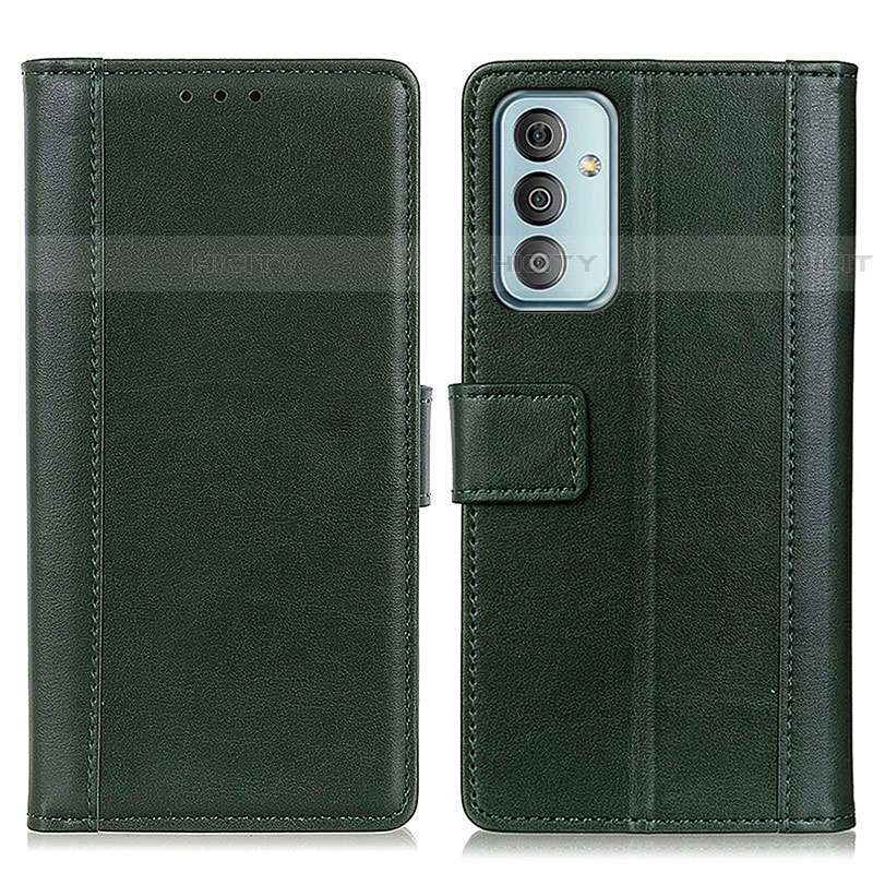 Funda de Cuero Cartera con Soporte Carcasa N02P para Samsung Galaxy F23 5G Verde