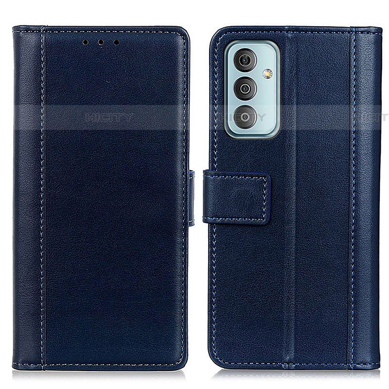 Funda de Cuero Cartera con Soporte Carcasa N02P para Samsung Galaxy M13 4G Azul