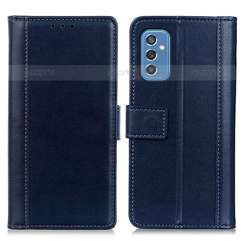 Funda de Cuero Cartera con Soporte Carcasa N02P para Samsung Galaxy M52 5G Azul