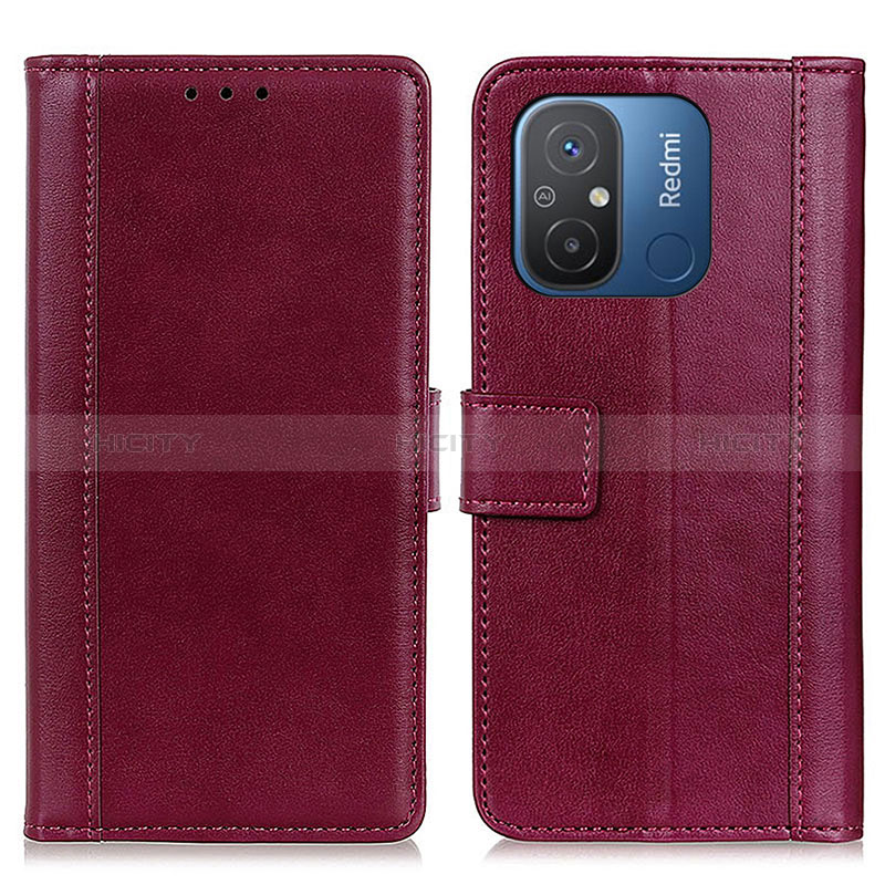 Funda de Cuero Cartera con Soporte Carcasa N02P para Xiaomi Redmi 12C 4G