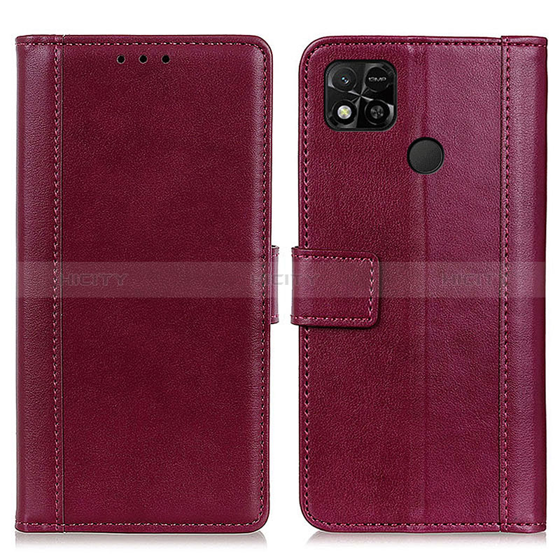 Funda de Cuero Cartera con Soporte Carcasa N02P para Xiaomi Redmi 9 Activ