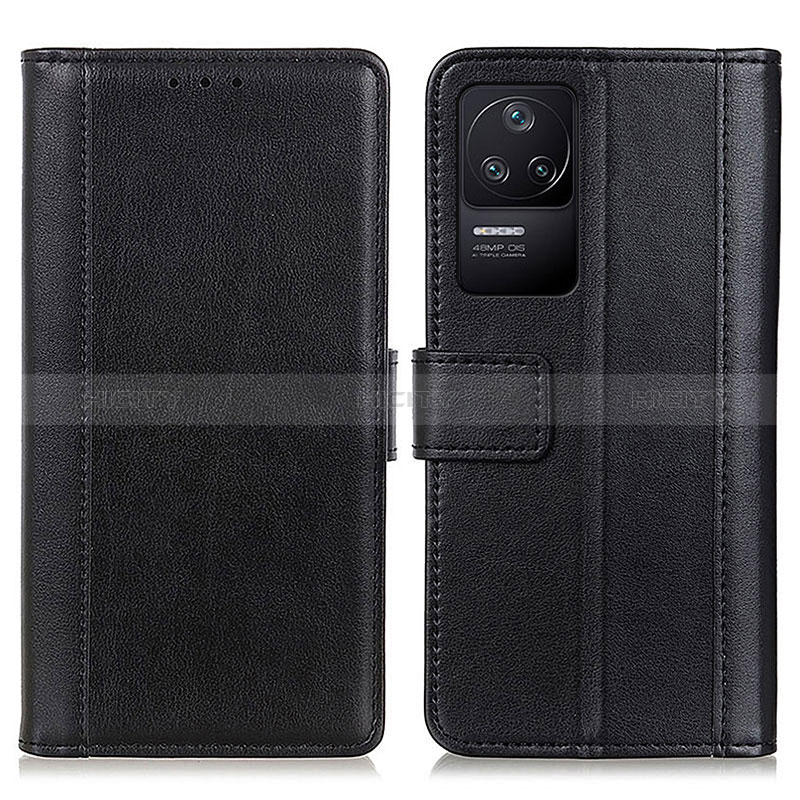 Funda de Cuero Cartera con Soporte Carcasa N02P para Xiaomi Redmi K40S 5G Negro