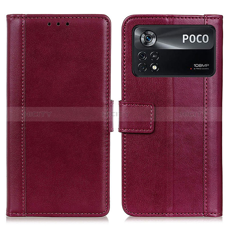 Funda de Cuero Cartera con Soporte Carcasa N02P para Xiaomi Redmi Note 11E Pro 5G